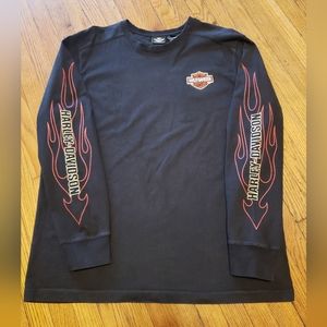 Classic Harley Davidson Men's Size XL with Long Sleeve Black T Shirt